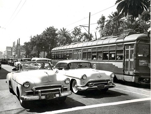 Car On Hollywood Blvd. and Highland Avenue  circa 1954 Metr\u2026  Flickr