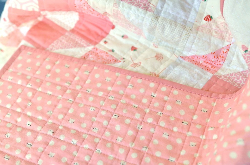 pink baby girl quilt