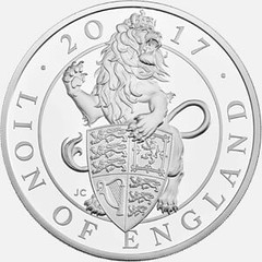 2017 Lion of England, Queen’s Beasts coin
