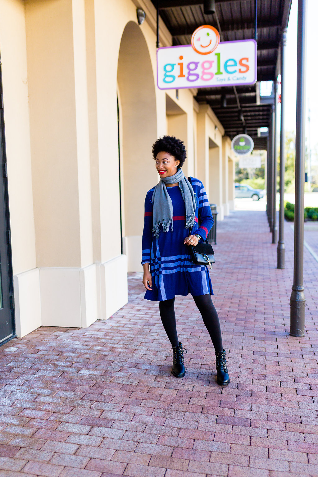 how to layer a dress with tights
