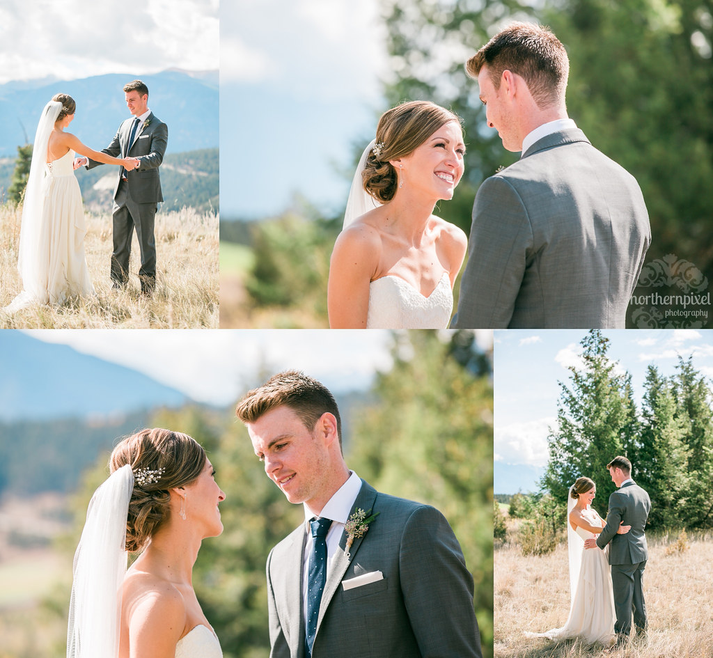 First Look Session - Invermere BC Wedding