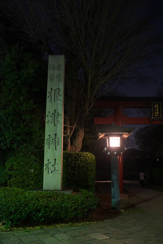 夜の根津神社をNikon D750で撮る