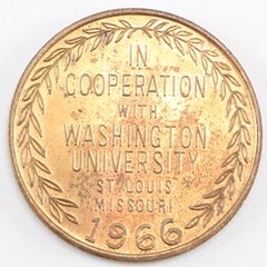 1966 St. Louis Science fair Medal reverse