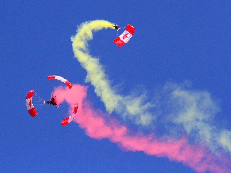 IMG_7746 Canadian SkyHawks Parachute Team, March Field Airfest