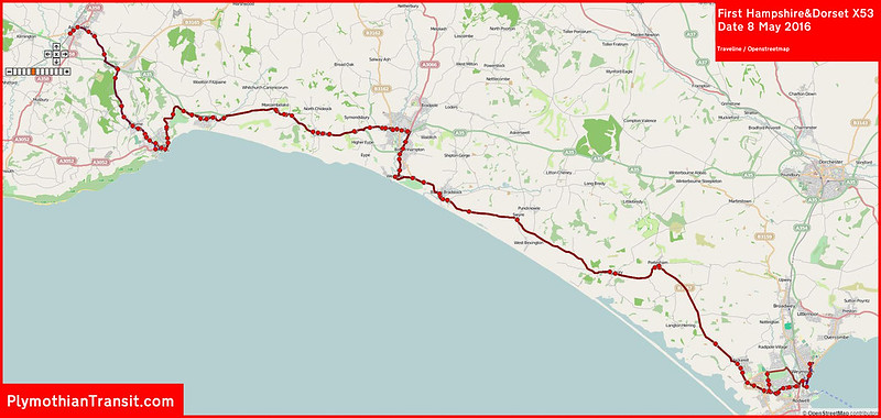First Hampshire & Dorset Route-X053