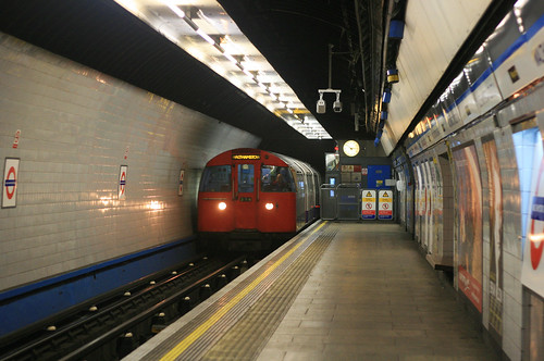 1967 Stock Train Arriving at Walthamstow Central