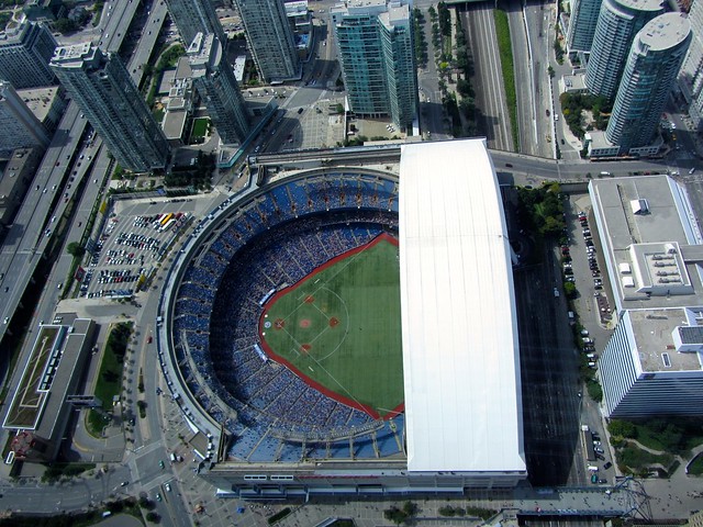 Roger's Centre Blue Jays Game Aerial View