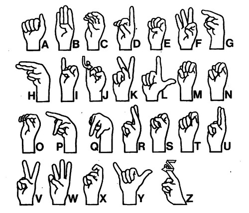 Finger Spell Chart Sign Language DEAF | Paul Walsh | Flickr