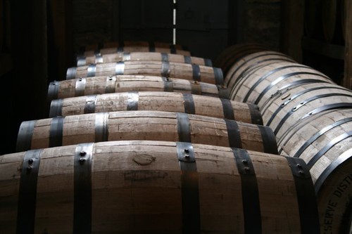 Woodford Reserve barrels