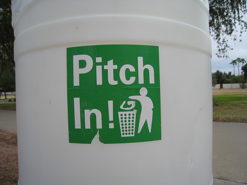 Pitch in