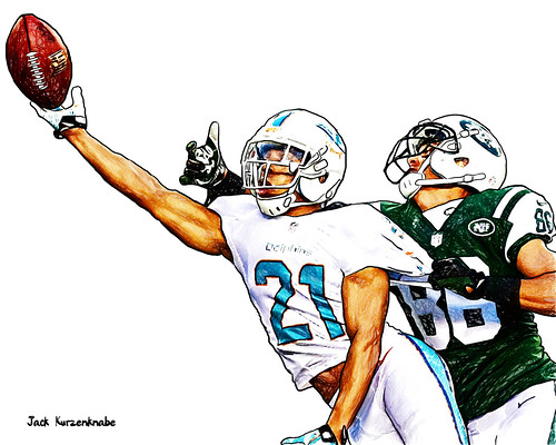 Brent Grimes Miami Dolphins - New York Jets Wes Saxton