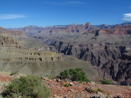 The Grand Canyon was an early favorite destination of ours. Here we view the canyon from Horseshoe Mesa.