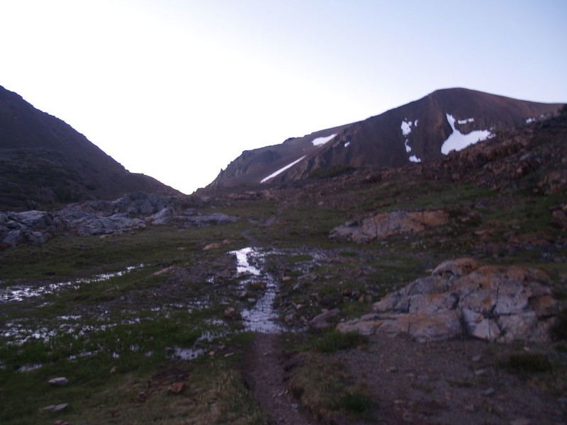 We started the hike just before dawn from Parker Pass