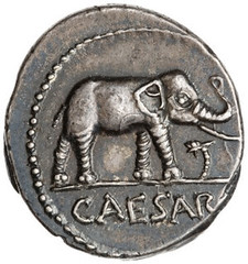 Elephant Denarius of Caesar