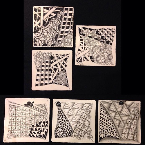 Introduction to Zentangle class tiles