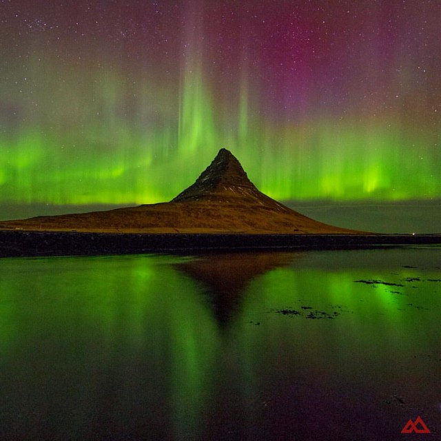 Lightscape - Aurora Borealis over Iceland.
