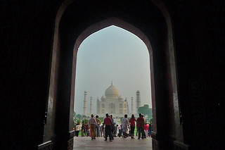 Agra - Taj Mahal from the gate
