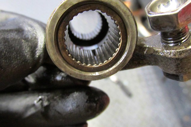 Left Exhaust Top Rocker Needle Bearings-Note Gap Between Needles at Bottom Which is Normal