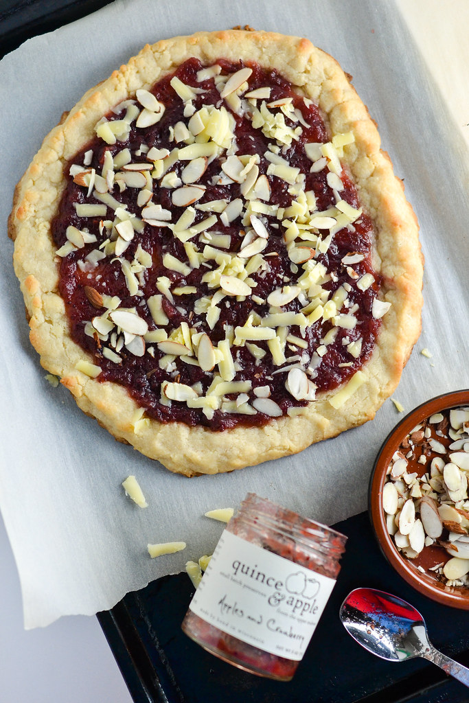 Freeform Shortbread Tart with Quince & Apple Jam | Things I Made Today