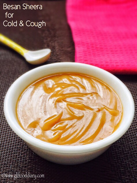 Besan Ka Sheera Recipe for Cough and Cold in Babies, Toddlers and Kids3