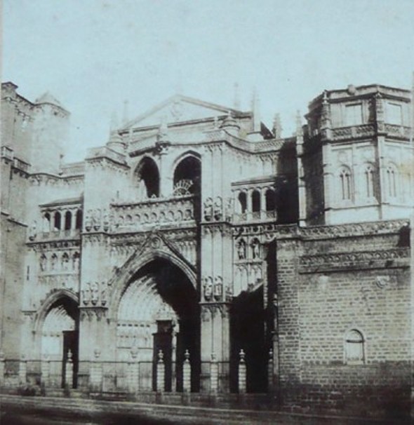 Catedral de Toledo en 1856. Fotografía estereoscópica de Joseph Carpentier. Colección de Francisco de la Torre y Laura Valeriano