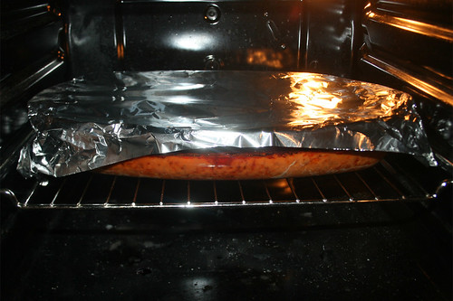 45 - Mit Alufolie bedeckt weiter backen / Continue baking covered with tin foil