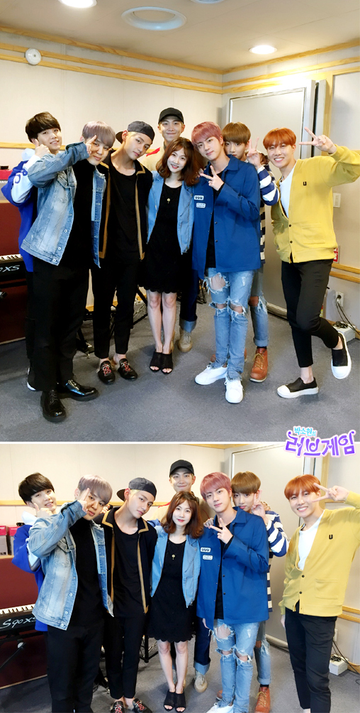[Picture] BTS at SBS Power FM Park Seo Hyun Love game 