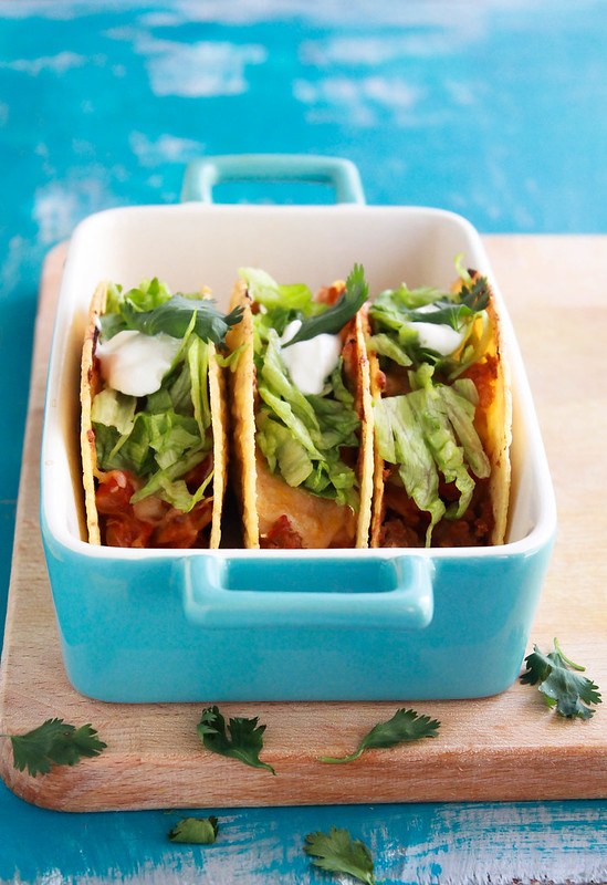 Baked Hot & Spicy Chicken Tacos