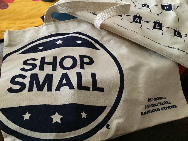 Shop Small giveaway bag