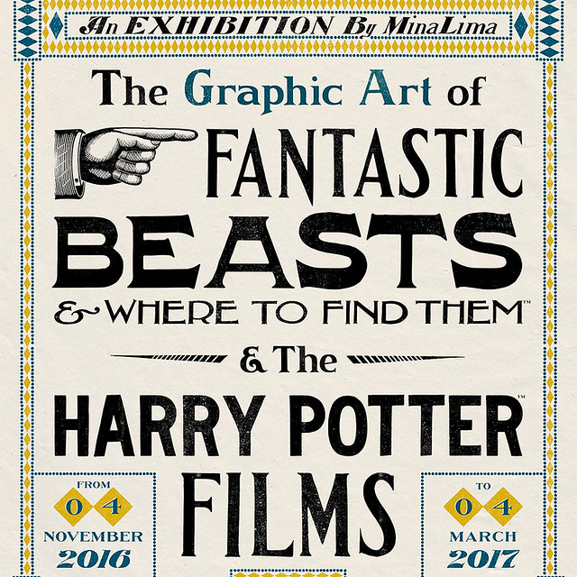 Exposition Galerie Arludik : The Graphic Art of Fantastic Beasts & Where to Find Them de MinaLima