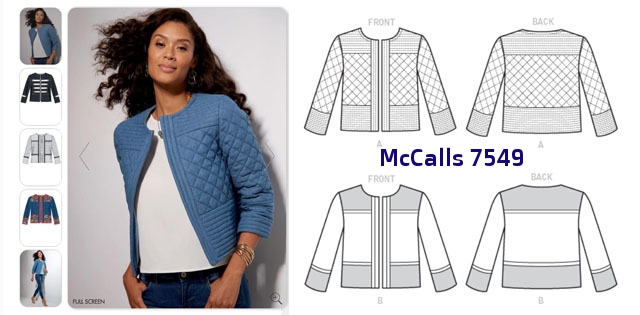 McCalls7549 quilted jacket pattern env