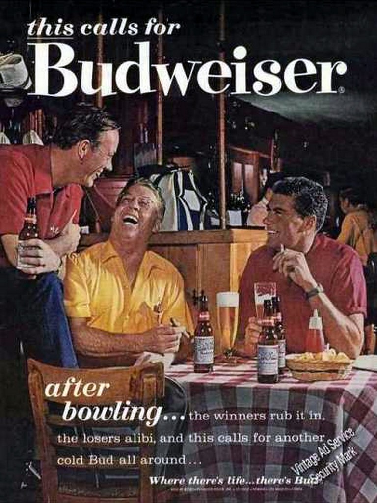 1963-this-calls-for-Budweiser-after-bowling-….