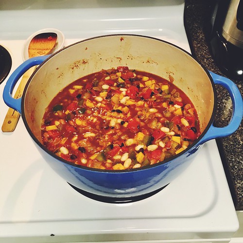 Chili in a new pot 🌶💙