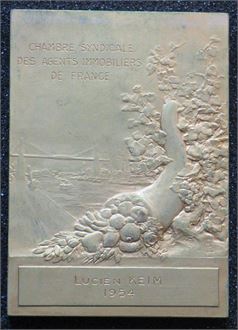 1954 Paris Mint Transportation Medal reverse - Copy