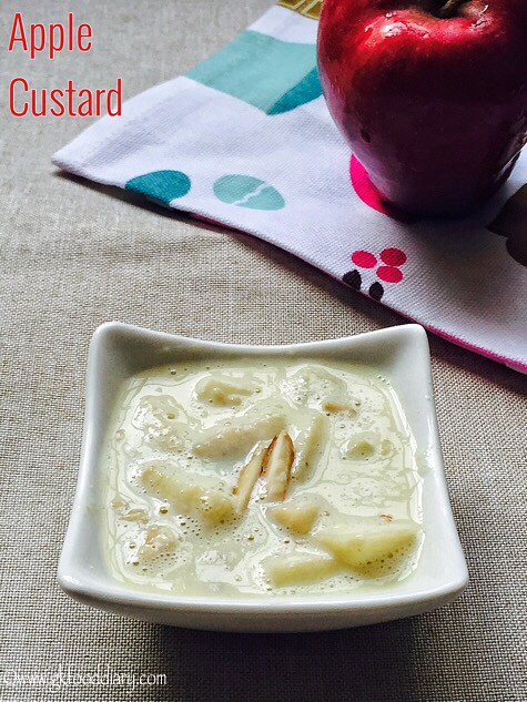 Apple Custard Recipe for Babies, Toddlers and Kids2