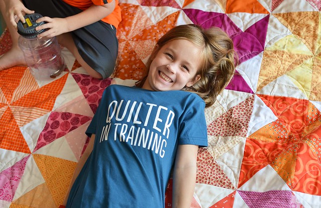 quilter in training