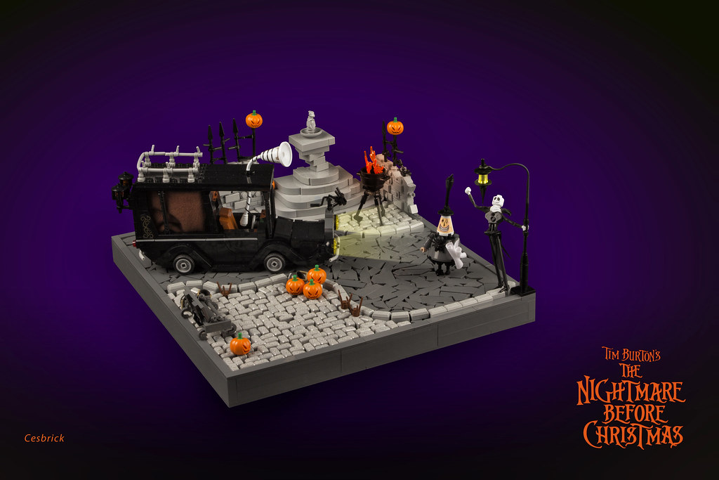 The Halloween Fountain  LEGO The Nightmare Before Christmas 