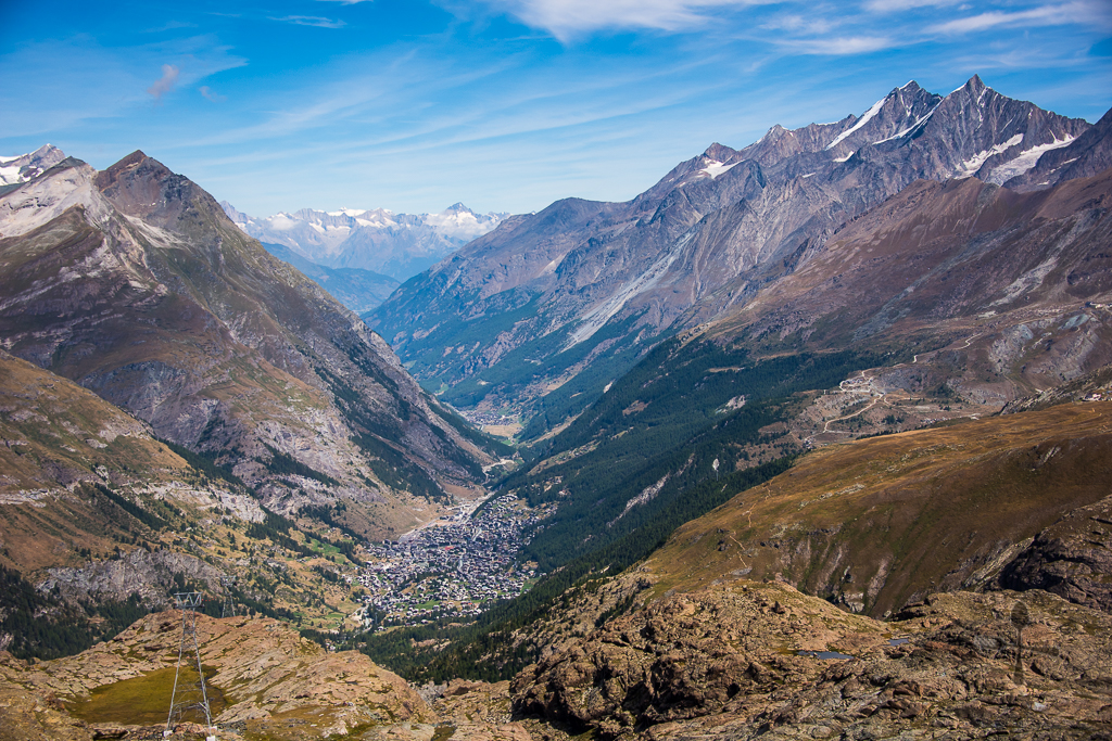 View from Matterhorn glacier paradise