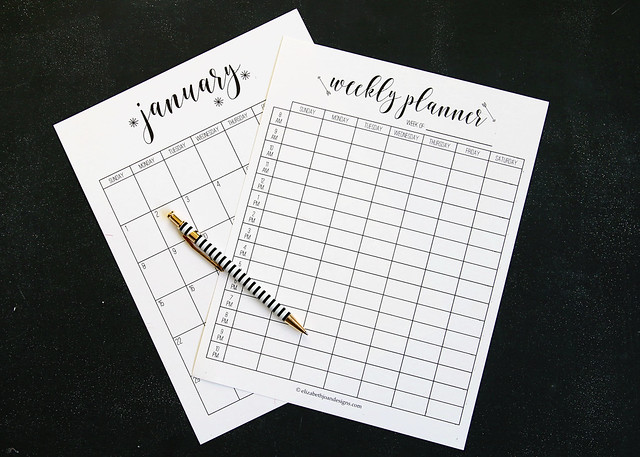 Monthly Weekly Calendar Planners