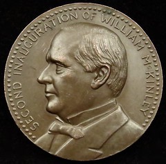 1901 William McKinley inaugural medal obverse