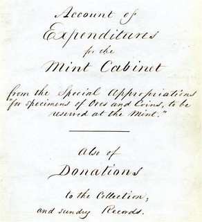 Mint Cabinet Accession Book title_page