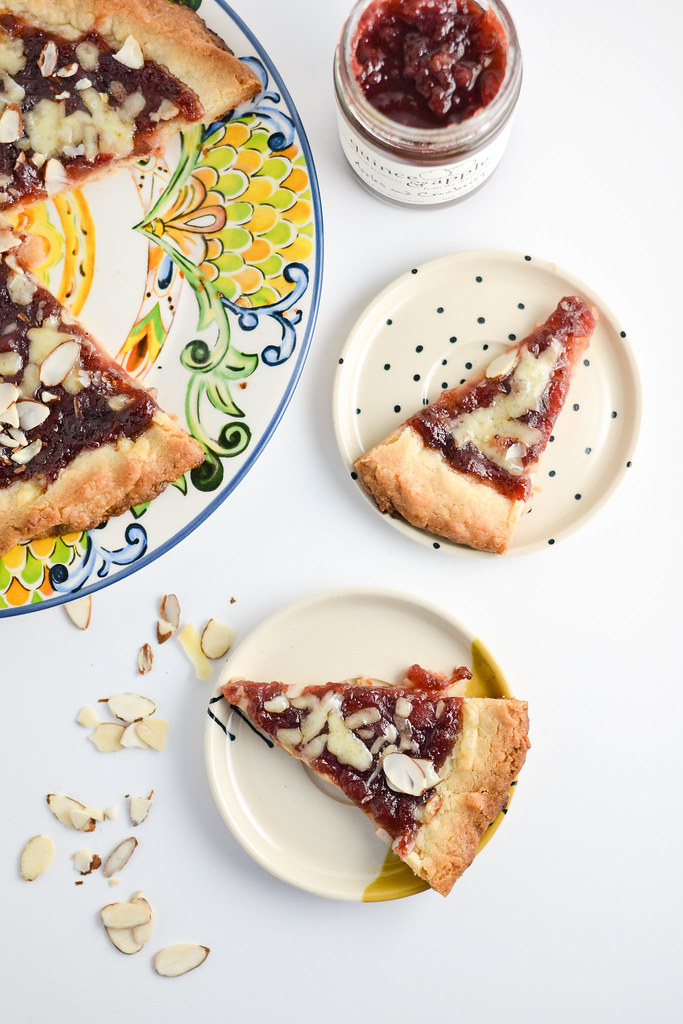 Freeform Shortbread Tart with Quince & Apple Jam | Things I Made Today
