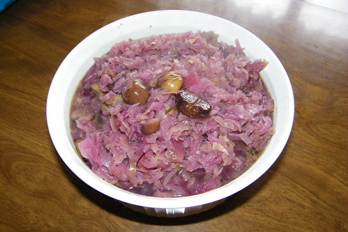 Holiday Red Cabbage and Chestnuts