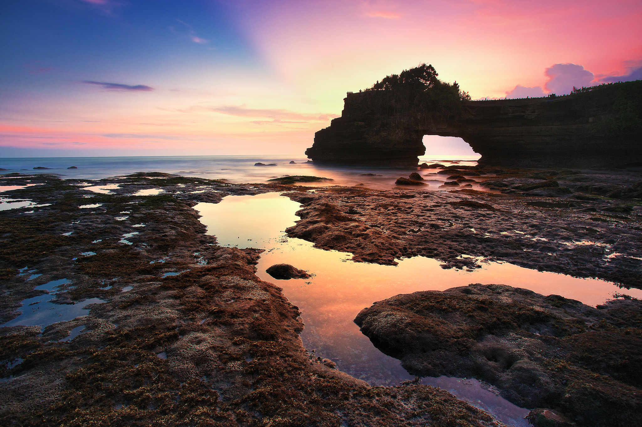 Expose Nature: Wonderful sunset at Batu Bolong, Bali, Indonesia by