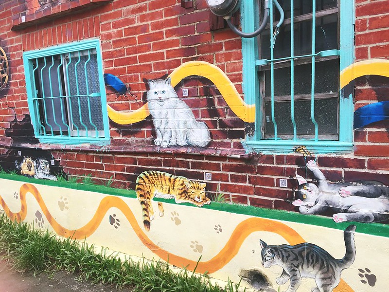 彩繪貓咪牆