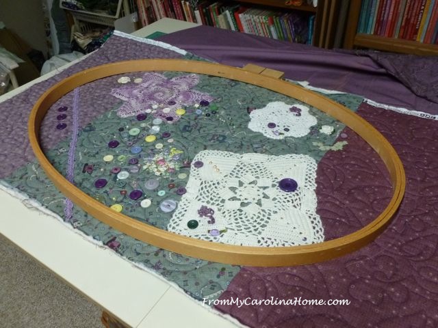 Quilted Art Project Finishing ~ From My Carolina Home