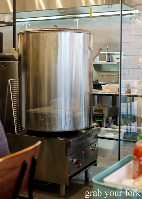 The giant stock pot at Eat Fuh, Marrickville