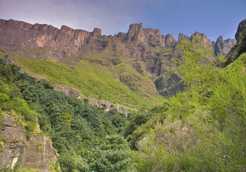 Por el norte de SUDÁFRICA. Montañas, playas, fauna y sus gentes - Blogs de Sudáfrica - Drakensberg: Royal Natal NP. La belleza del Tugela Gorge Trail (18)