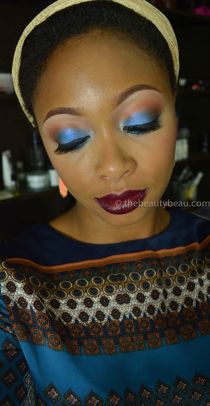 blue and brown eye shadow, louisiana beauty blogger
