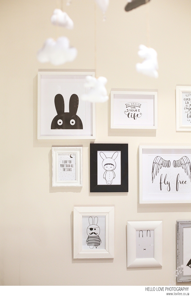 A bunny themed nursery and Newborn shoot
